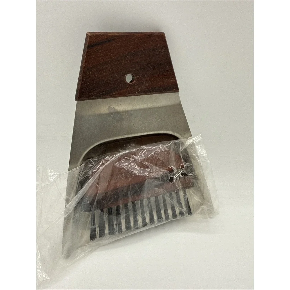 Mini Desktop Broom and Dustpan Set Stainless Steel Magnetic Brush Handle New
